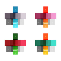 Vector blank stripes and lines infographics templates