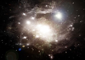 galaxy in a free space