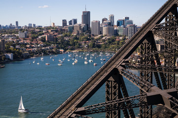 Fototapeta premium North Sydney from the Harbour Bridge