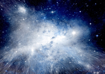 galaxy in a free space