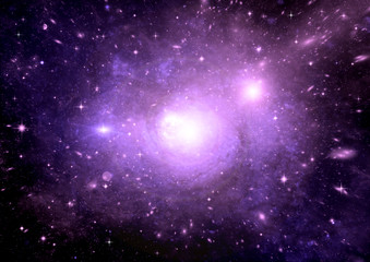 galaxy in a free space