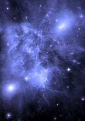 galaxy in a free space