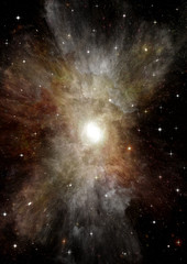 galaxy in a free space