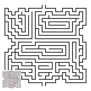 Vector Maze with Answer 42