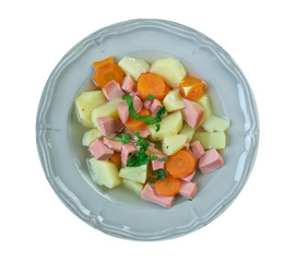 Finnish sausage soup