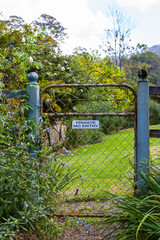 Closed Gate To a Garden
