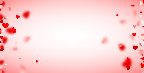 Love valentine's background with hearts.