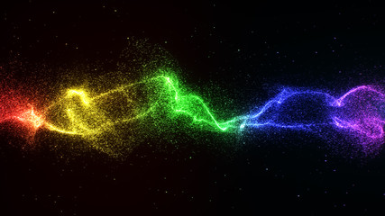 Colorful energy wave equalizer background.