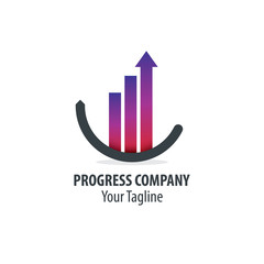 Abstract Progress Design Icon Logo Company