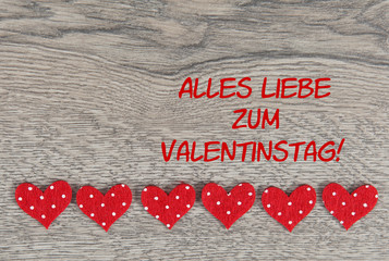 Fototapeta na wymiar Alles Liebe zum Valentinstag!