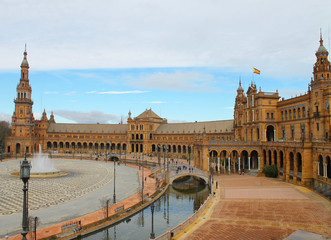 Fototapeta na wymiar Plaza de España, Sevilla