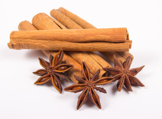 Warming spices - cinnamon, star anise.