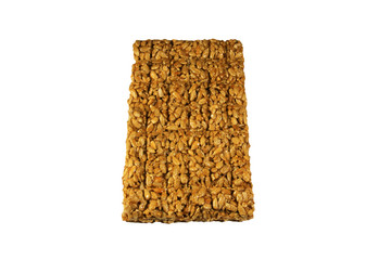 Brittles with sunflower seeds isolated on white background