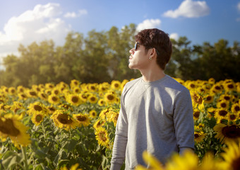 Man With Sunflower