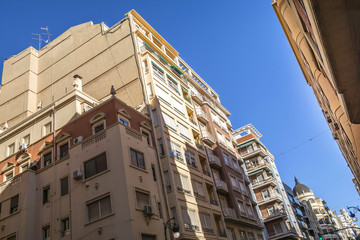 Building architecture in Valencia, Spain