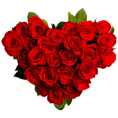 Heart shaped roses