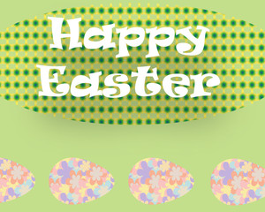 Postcard greetings of Happy Easter