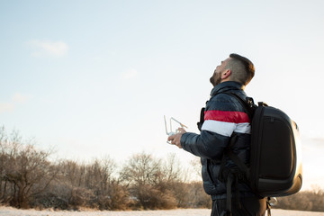 Man with drone