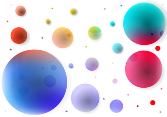 abstract background of colored circles