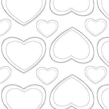 White heart pattern