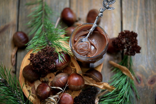 Homemade chestnut confiture