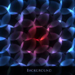 background of a circle of colorful glow