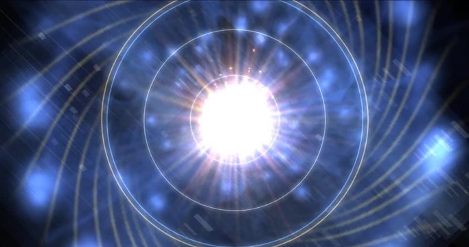 Teleportation. Starting. The beginning. Portal to move in space-time.