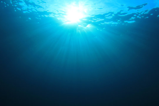 Underwater ocean background photo