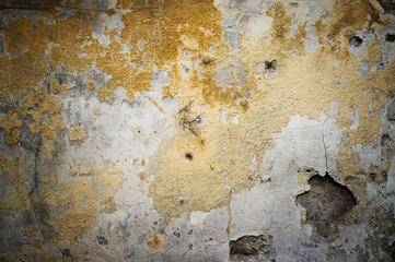 Old damaged grunge wall background