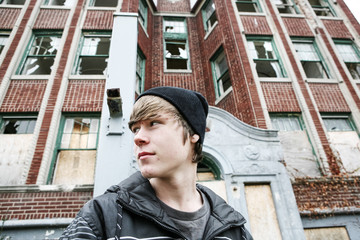 Inner city Teenage boy