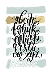 hand lettering alphabet design, handwritten brush script modern 