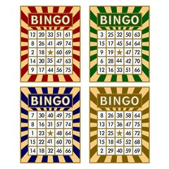 Naklejka premium Bingo cards. 