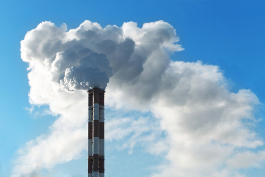 smoke and steam from the boiler tube