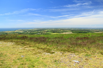 Landschaft in der Bretagne, Aussicht vom Menez Hom