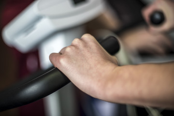 manubrio cyclette per esercizi di sport e riabilitazione