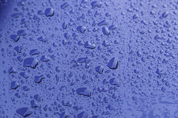 Drops of rainwater