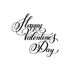 happy valentines day handwritten lettering holiday design to gre