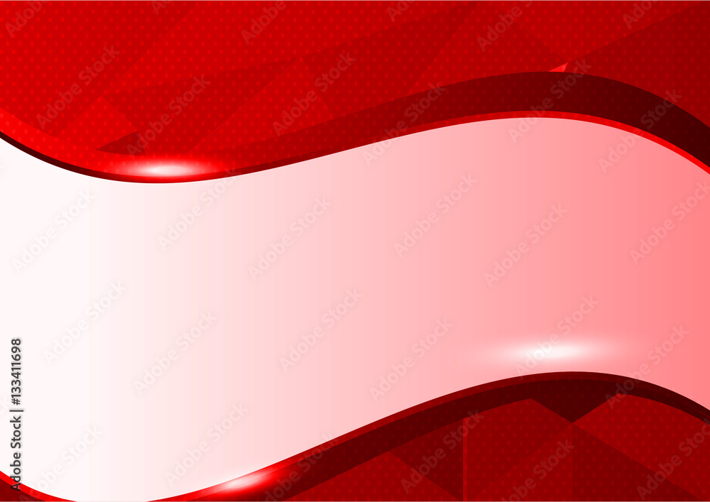 Poster red polygon vector background triangle with space for text and message design