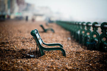 Brighton Seafront after the storm of 2014