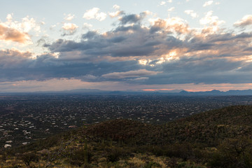Tucson on a stormy day