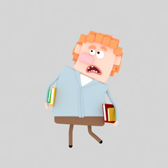 3d illustration. Worried boy looking 
Easy combine! Custom 3d illustration contact me!