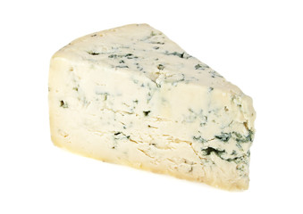 Blue cheese isolated on a white background