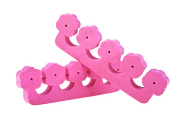 Pedicure separator isolated on white background