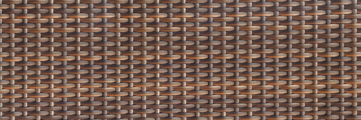 horizontal woven rattan texture for pattern and background