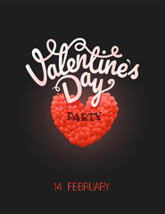 Happy valentines day wishes. Valentines day party poster