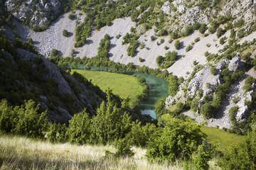 Fototapeta na wymiar Krupa river canyon in Croatia