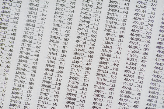 Abstract columns of random numbers.  