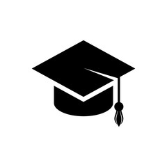 Black vector flat education icon isolated