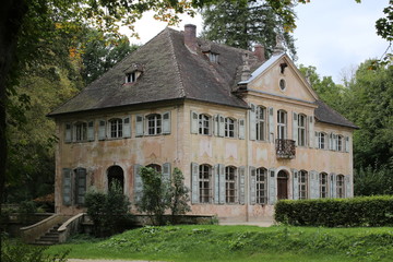Fototapeta na wymiar Appelhof, a rococo manor officially listed as monument, near Allersberg in Bavaria