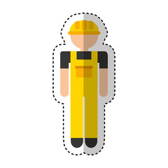 gardener silhouette avatar icon vector illustration design